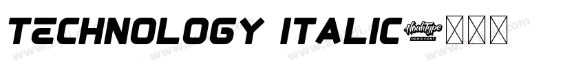 Technology Italic字体转换 Technology Italic字体转换